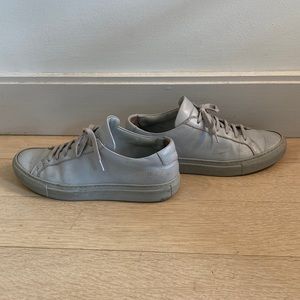 blue/grey leather common projects